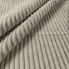 Atwood in Taupe | Upholstery Fabric | Plush Corduroy Stripes in Light Taupe Grey | Heavy Weight | 54" Wide | By the Yard