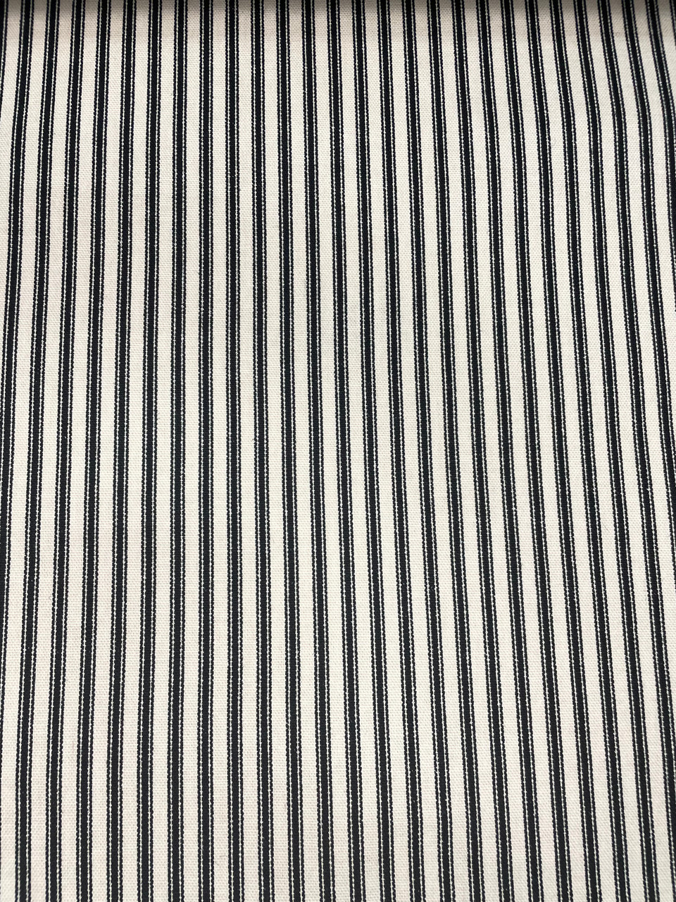 Timeless Ticking Black Upholstery/Drapery Fabric by Waverly
