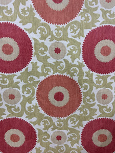 Fahri Hibiscus Upholstery/Drapery Fabric by Braemore