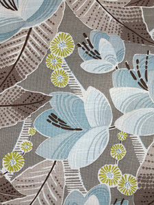 Floral Leaf Cappuccino Upholstery/Drapery Fabric by P. Kaufman