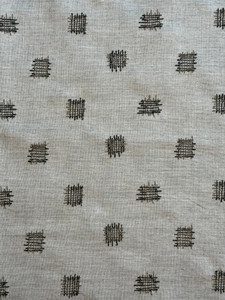 Stitch Block Charcoal Outdoor Upholstery Fabric by Sunbrella