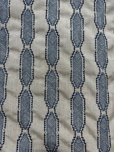 Mustang Stripe Denim Outdoor Fabric by Sunbrella