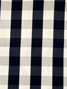 Tasman Plaid Navy Outdoor Upholstery Fabric by Outdura/Sattler