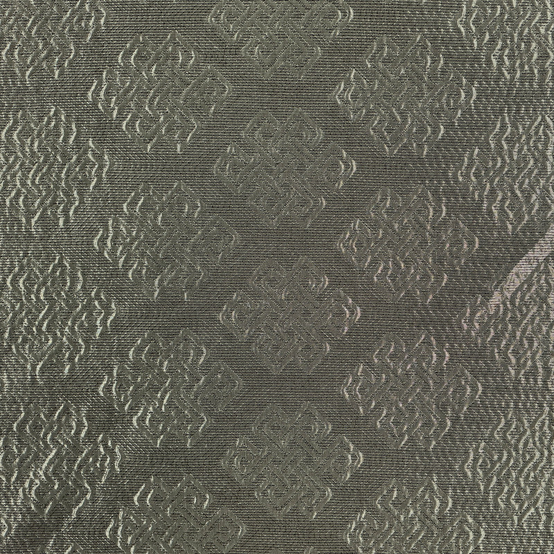 Basie Fretwork CL Silver Upholstery Fabric by Ralph Lauren