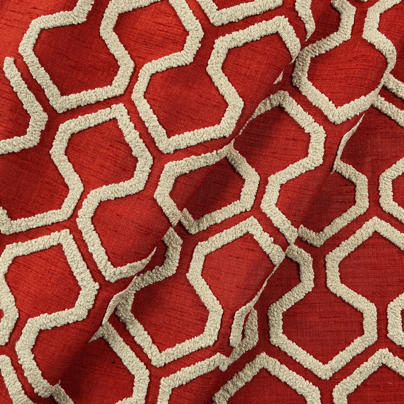 Raw Edges CL Paprika Upholstery Fabric by  P Kaufmann