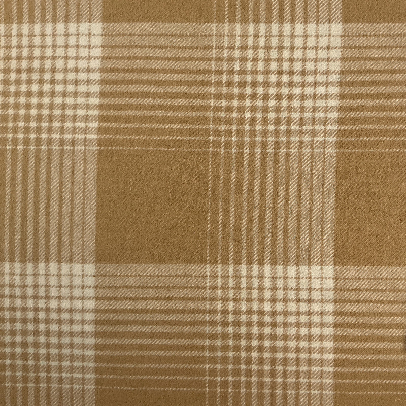 Aberdeen in Fawn | Home Decor Fabric | Plaid in Tan / Ivory | 54 Inch Wide | Kaufmann | Medium Weight Fabric | Wool Blend | By The Yard