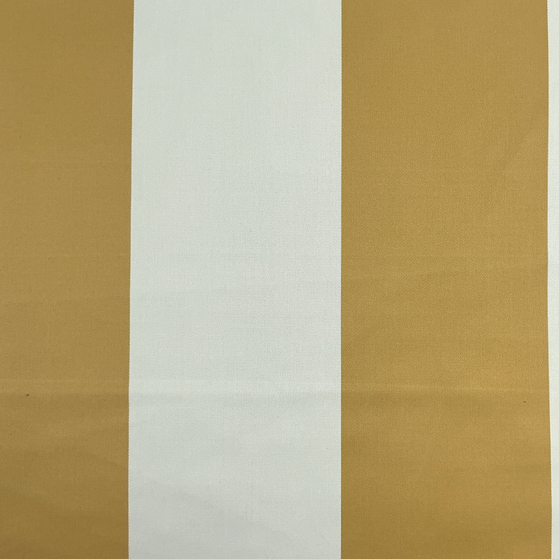 Grand Haven Stripe CL Gold Outdoor Upholstery Fabric by Ralph Lauren