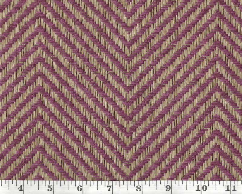 Erin Herringbone CL Plum Single Roll of Wallpaper  by Ralph Lauren