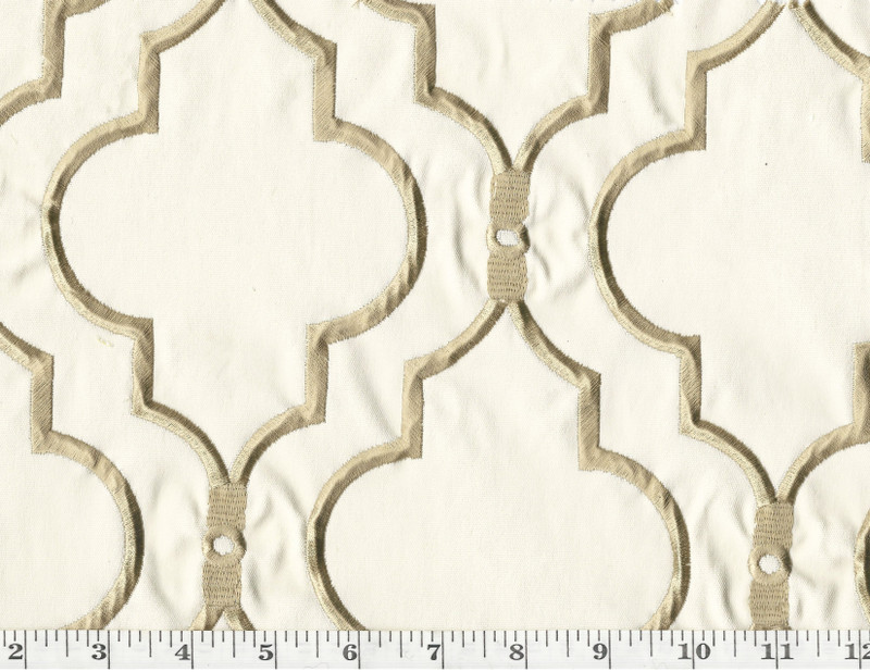 Upscale CL Tan Embroidered Drapery Upholstery Fabric by  P Kaufmann  Fabrics