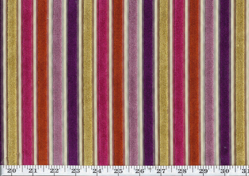 Myriad CL Currants Cut Velvet Upholstery Fabric by Golding Fabrics