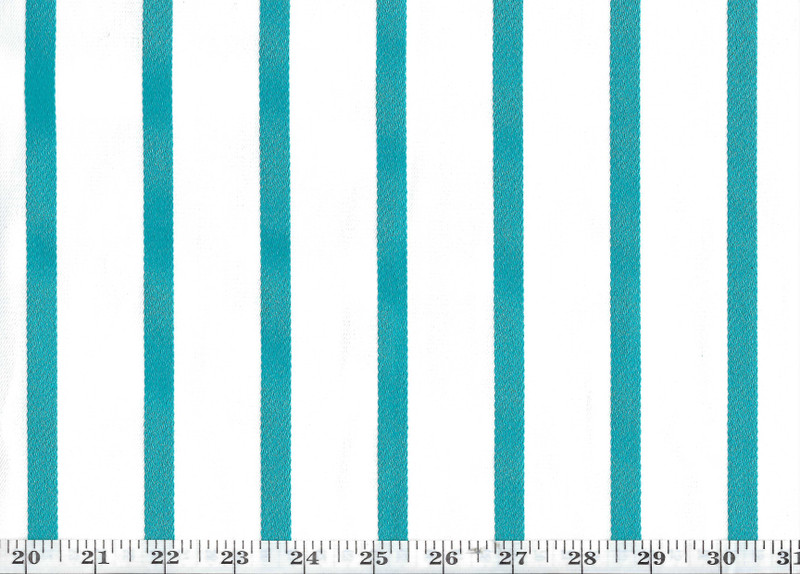 Edgewater Stripe CL Turquoise Drapery Upholstery Fabric by Ralph Lauren