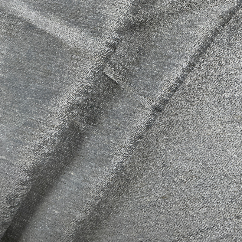 Cyrus in Platinum | Upholstery Fabric | Textured Chenille in Blue-Grey with Taupe | Heavyweight | 54" Wide | By the Yard