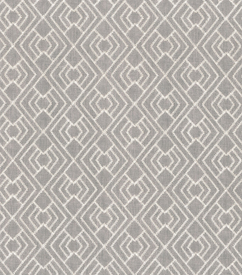 Cordell Embroidery CL Fog Drapery Upholstery Fabric by PK Lifestyles