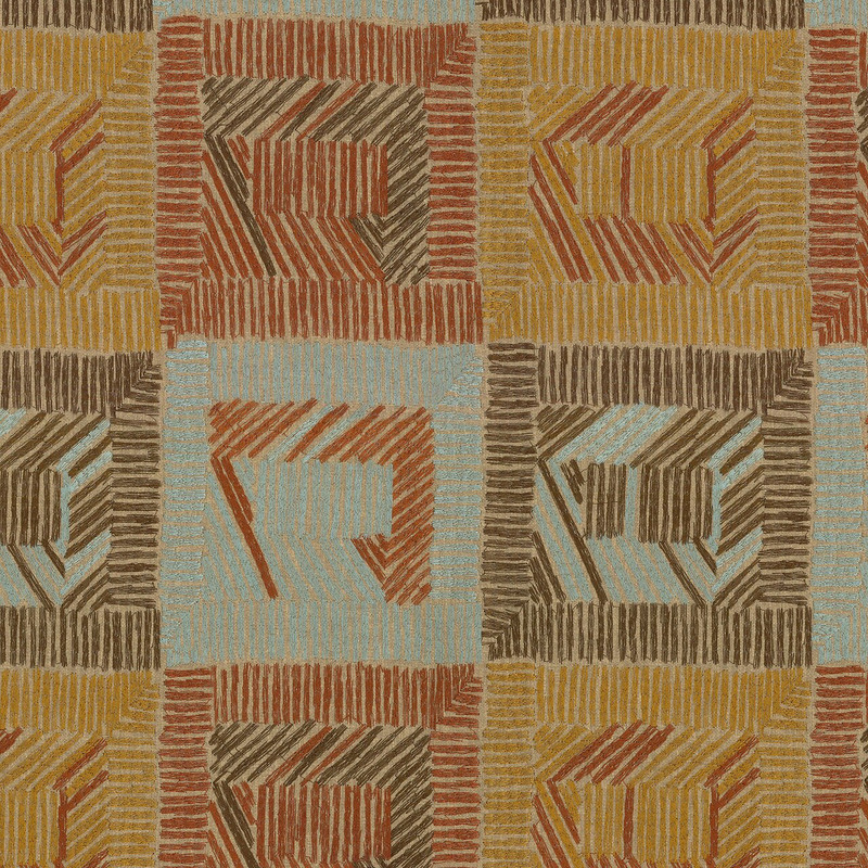 Autry Embroidery CL Raisin Drapery Upholstery Fabric by PK Lifestyles