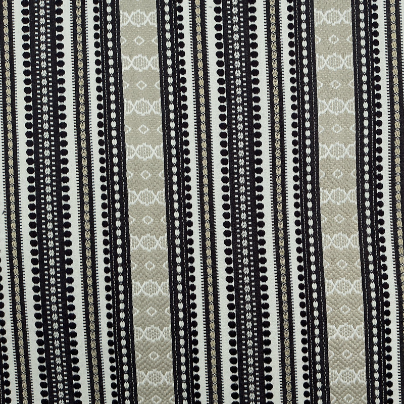 Ancient Stripe CL Onyx Drapery Upholstery Fabric by PK Lifestyles