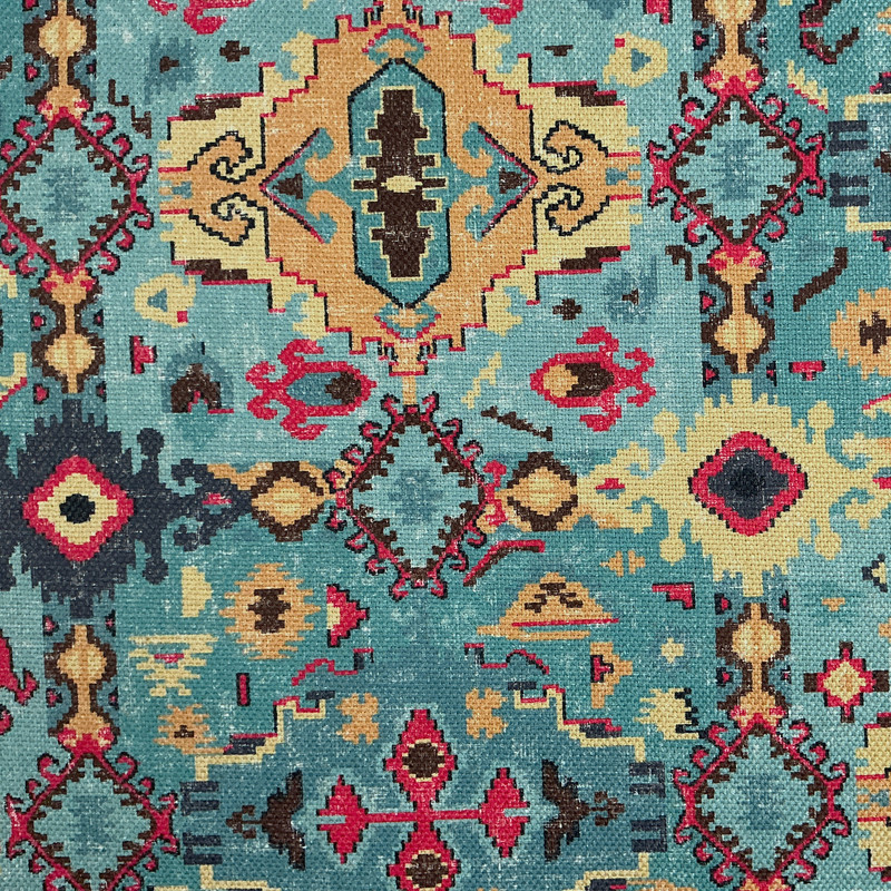 Oakley CL Turquoise Upholstery Fabric by P Kaufmann