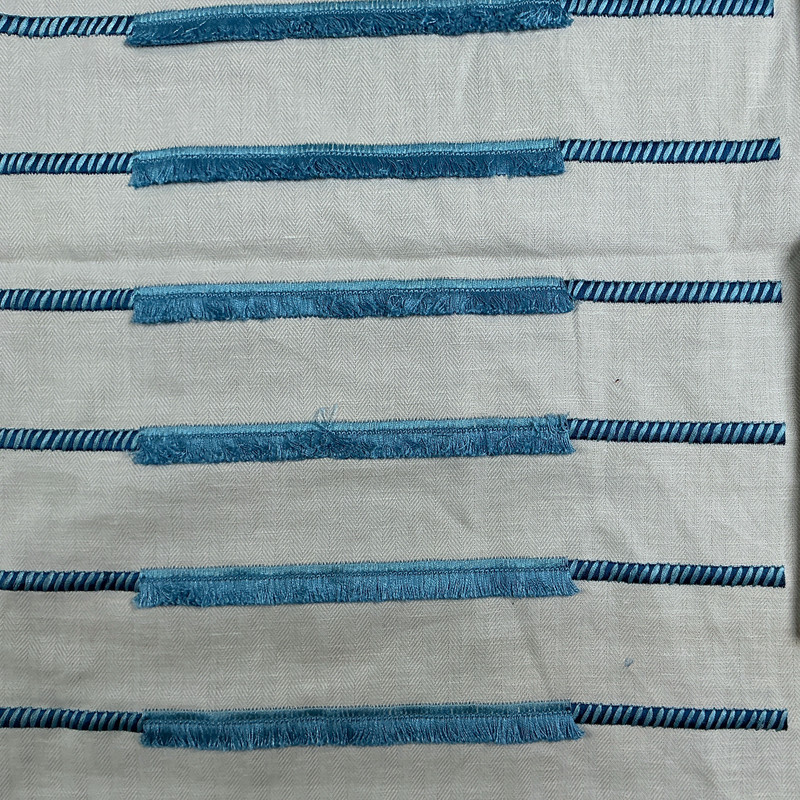 Morescor Sheer Embroidery CL Azure Drapery Fabric by Ralph Lauren Fabrics
