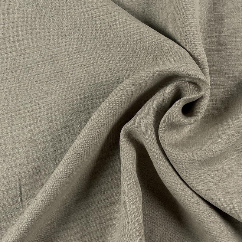 Rendition in Linen | Home Decor Fabric | Solid in Taupe | 54 Inch Wide | Medium Weight | 100% Linen | P Kaufmann | By The Yard