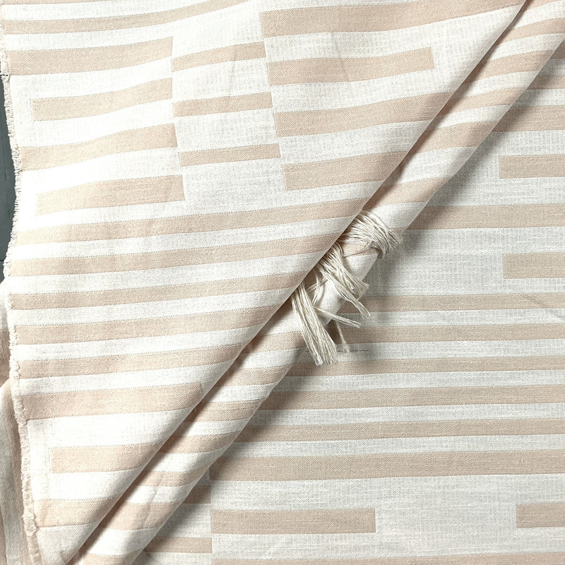 Loose Ends CL Blush Drapery Upholstery Fabric by  P Kaufmann