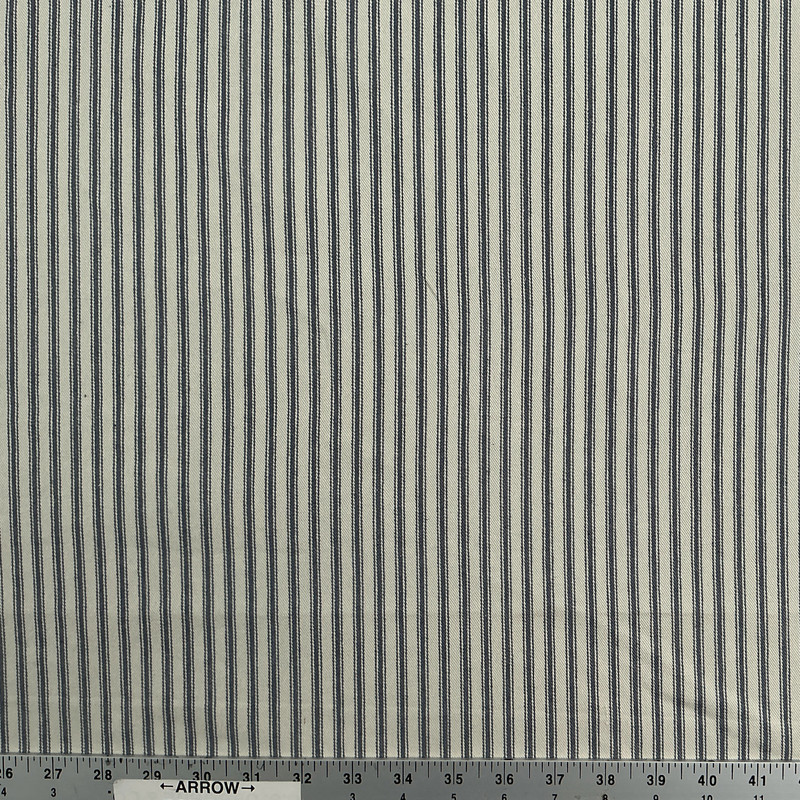 Classic Ticking CL Graphite Drapery Upholstery Fabric by PK Lifestyles (Waverly)