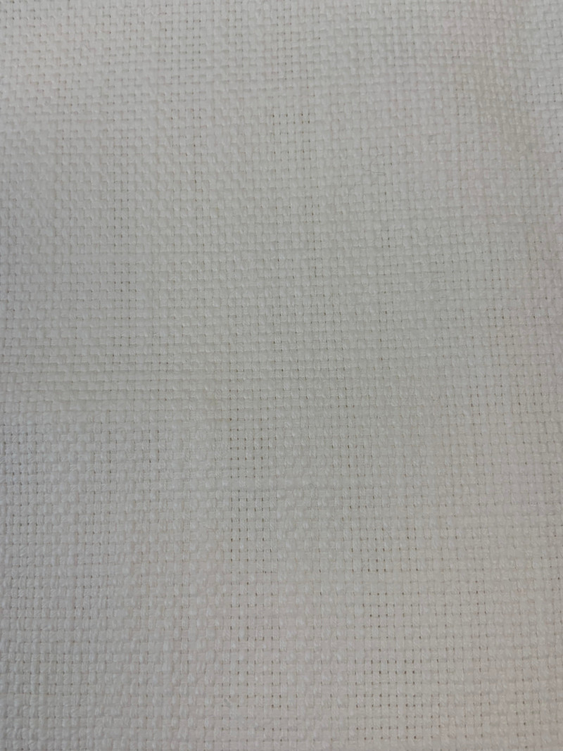 Slubby Basketweave White Upholstery Fabric by P. Kaufman