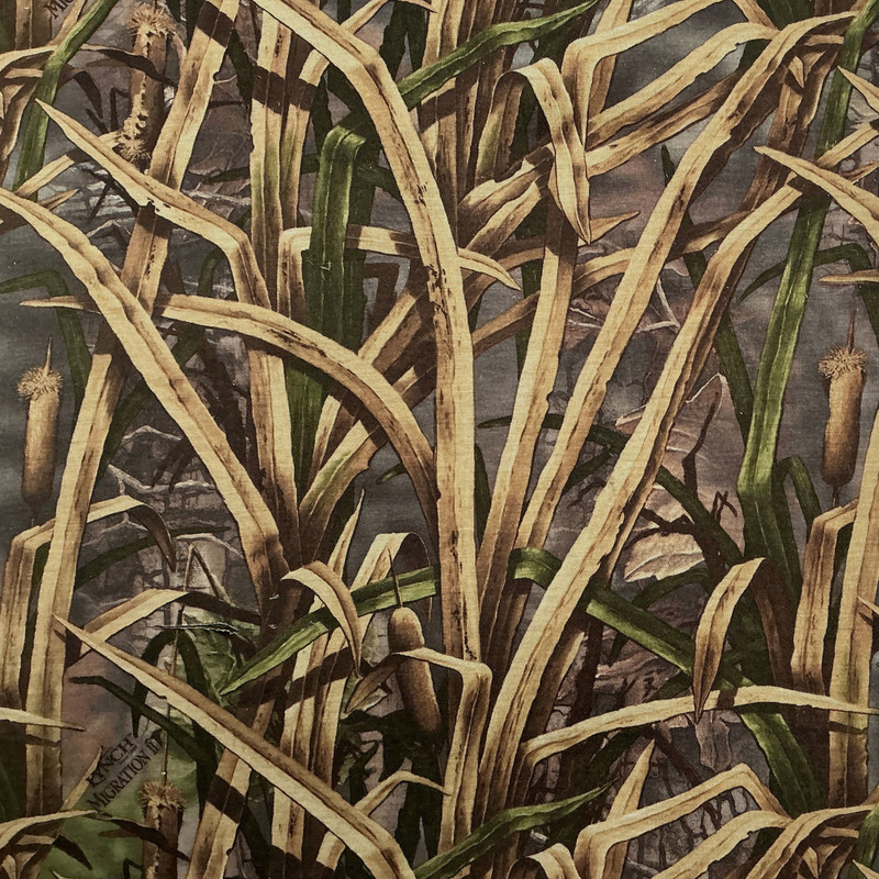 Migration in Camo 1/8" | Foam Backed Headliner And Sew Foam | Camouflage in Tan, Brown, Green, Gray, Khaki | 54 Inch Wide | Heavy Weight Fabric | Polyester / Polyurethane Foam | By The Yard