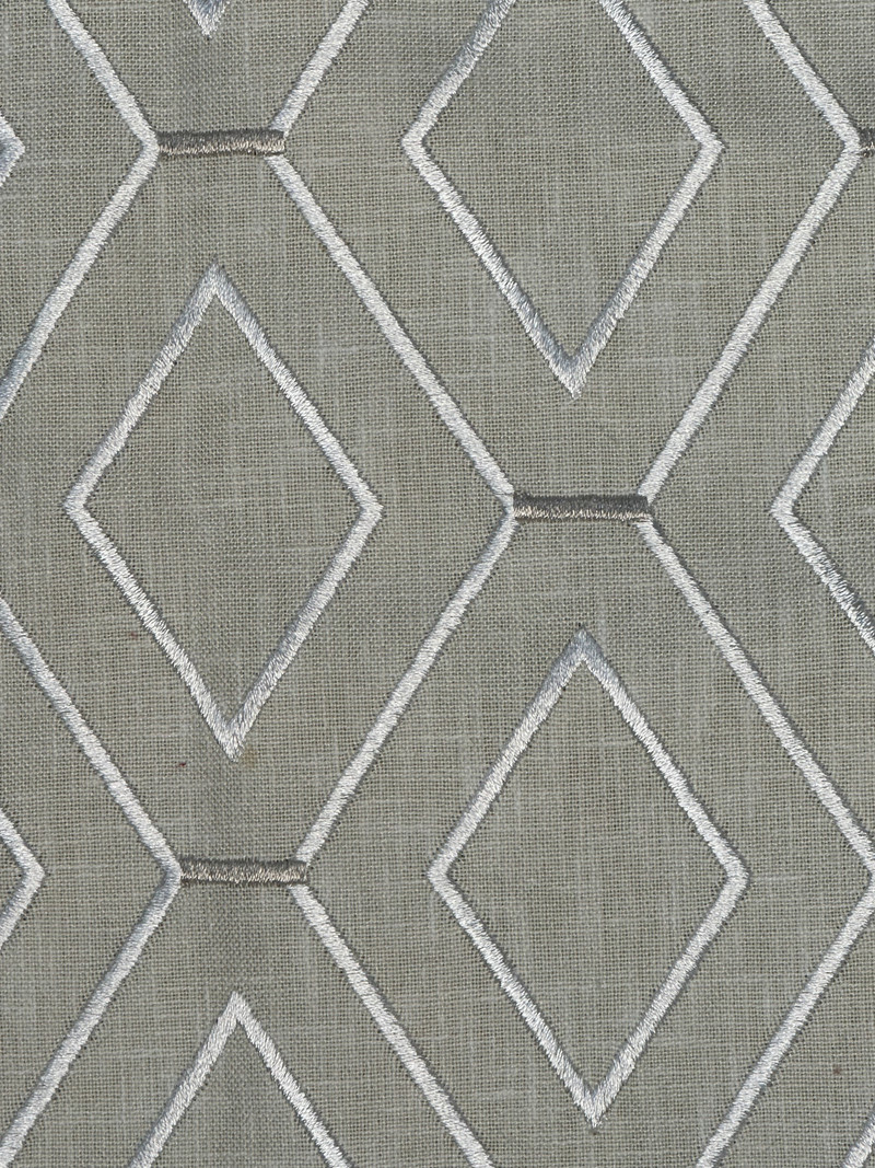 Diamond Duo Embroidery Parchment Upholstery/Drapery Fabric by Waverly