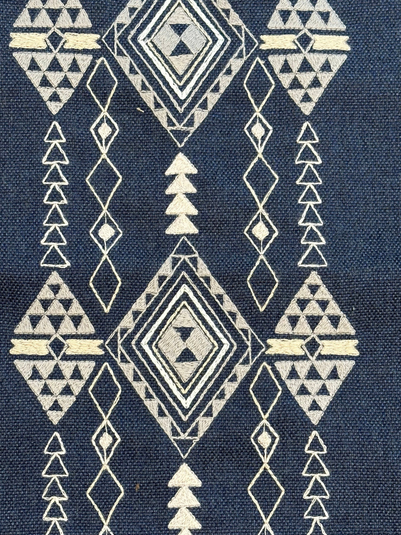 Tuareg Midnight Outdoor Upholstery Fabric by Sunbella