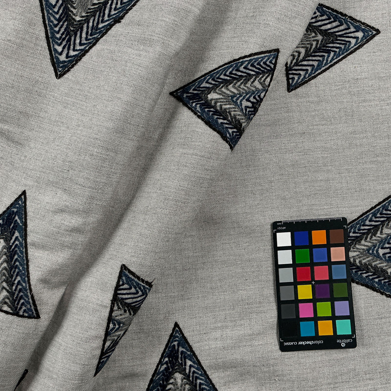 Get To The Point Denim Outdoor Upholstery Fabric by Sunbrella