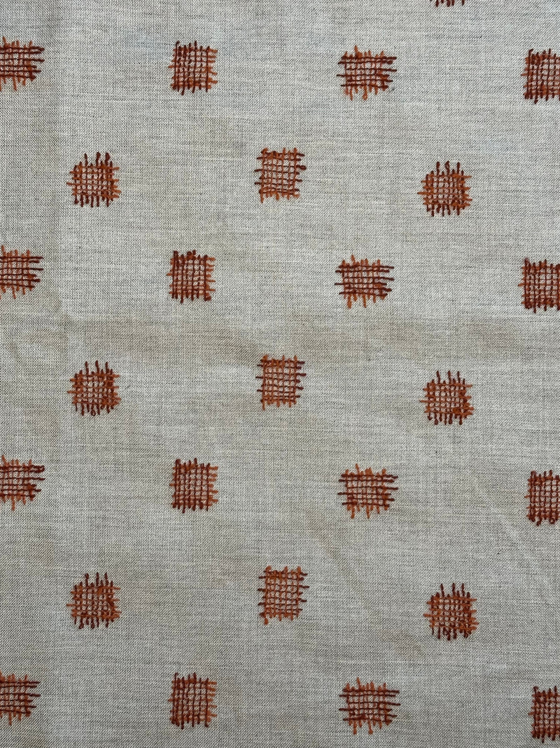 Stitch Block Flame Outdoor Upholstery Fabric by Sunbrella