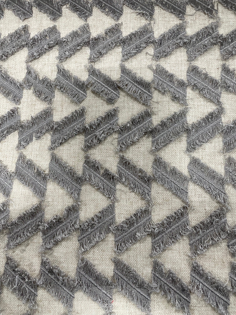 Fringe Benefits Pewter Drapery Fabric by Kravet