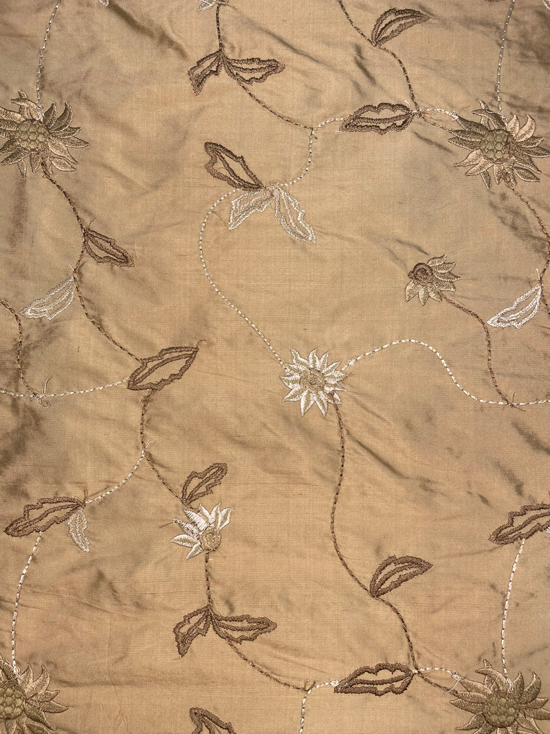 Hubli Tan Drapery Fabric by Kravet