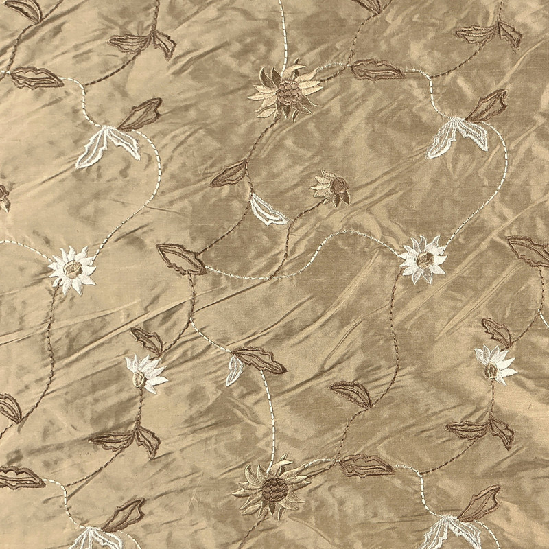 Hubli Tan Drapery Fabric by Kravet