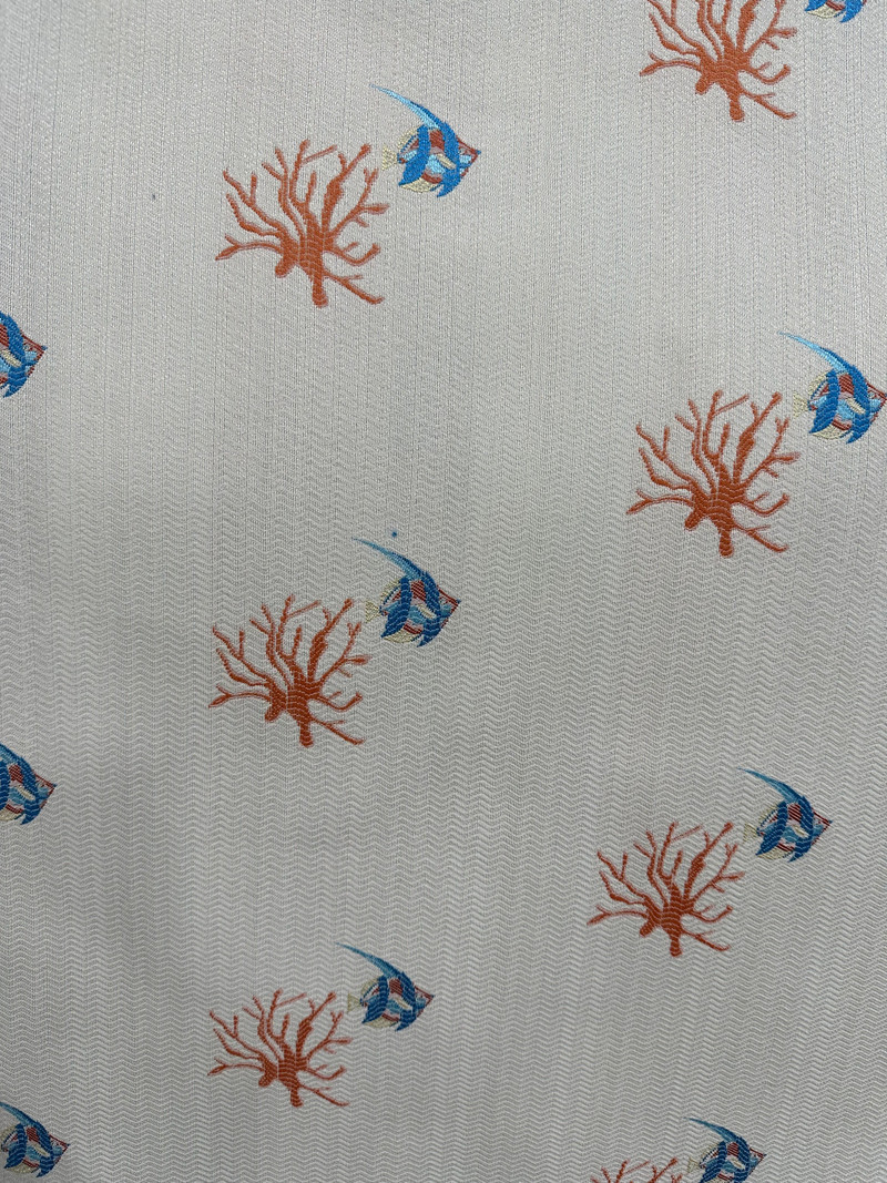 Aqua Marine Beige Upholstery Fabric