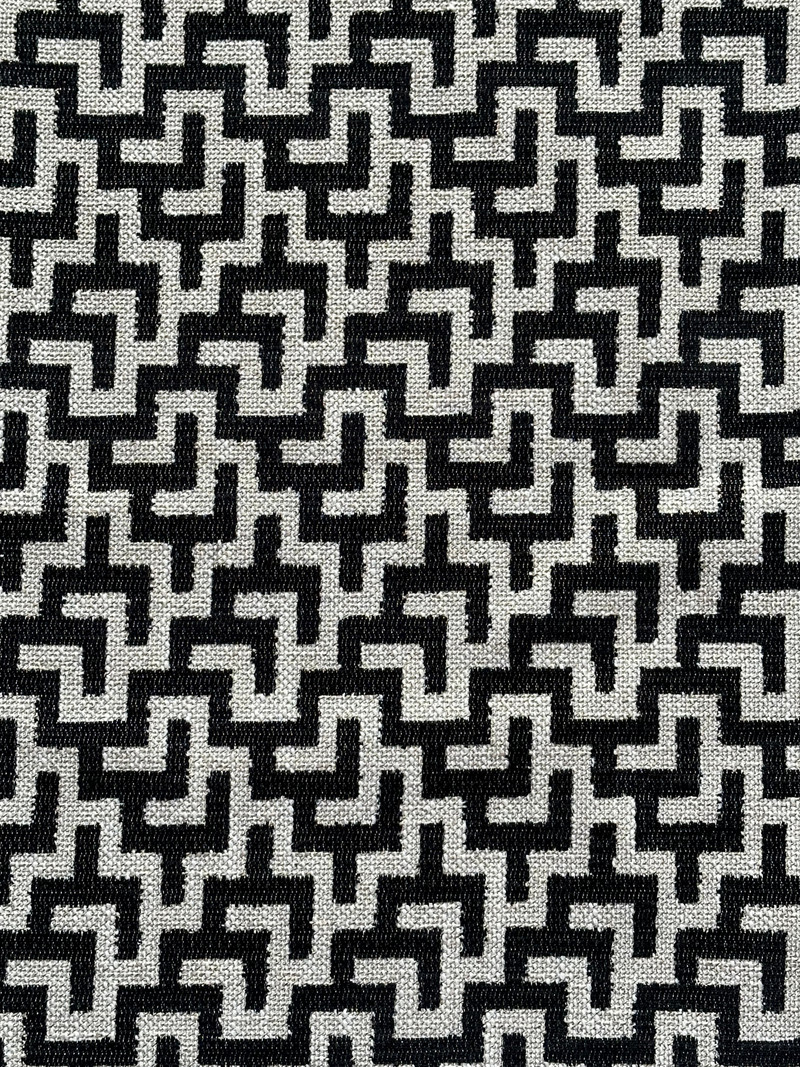 Kenya 916 Ebony Ivory Upholstery/Drapery Fabric by Covington