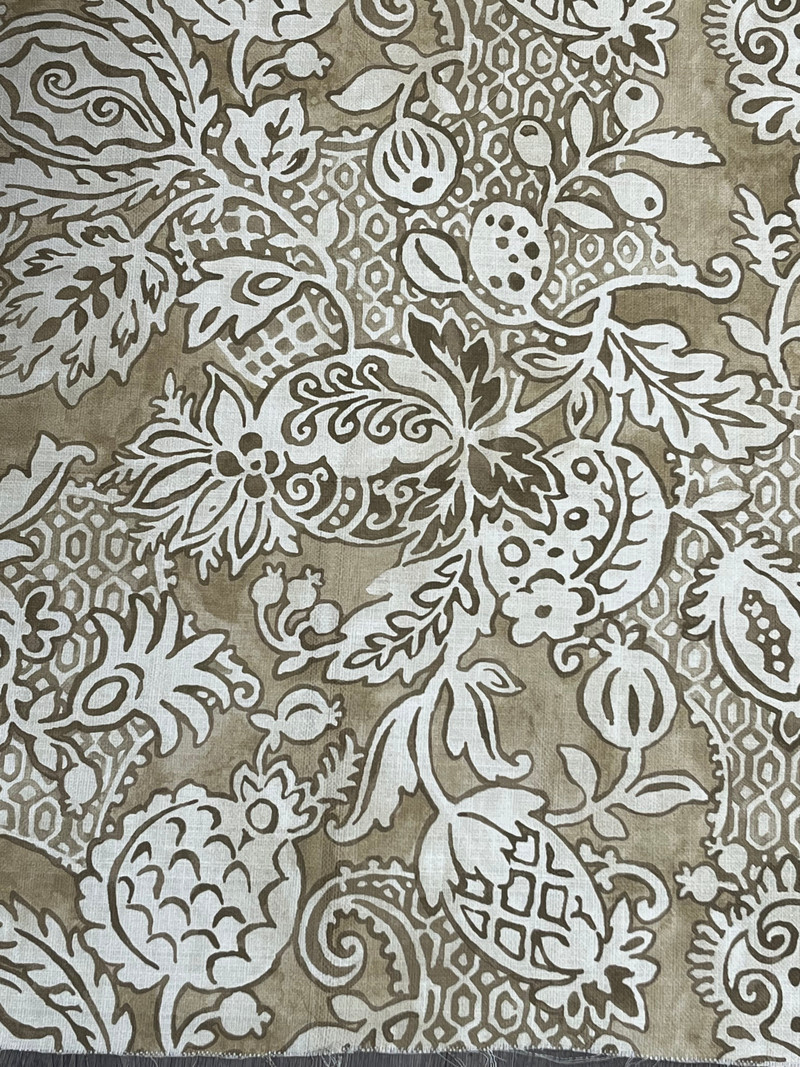 Bruges Oat Drapery Fabric by P. Kaufmann