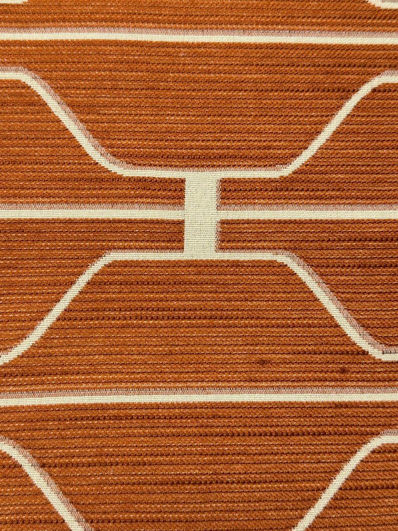 Grayling Tangerine Upholstery Fabric