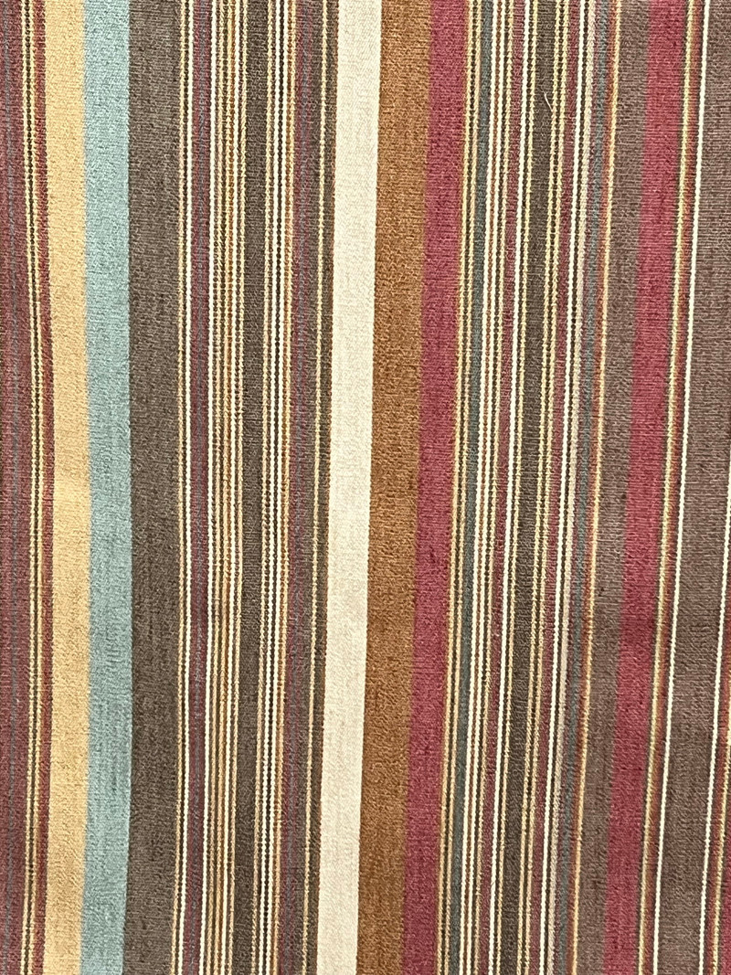 Santa Ysabel Stripe Clay Upholstery Fabric by Ralph Lauren