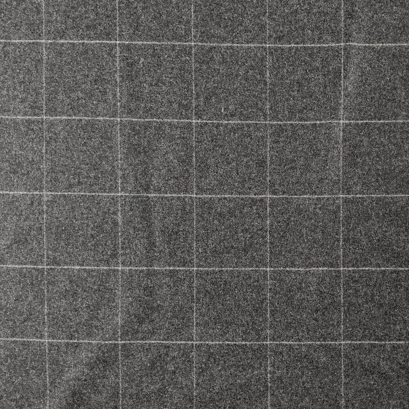 Eamon Tattersol Charcoal Upholstery Fabric by Ralph Lauren