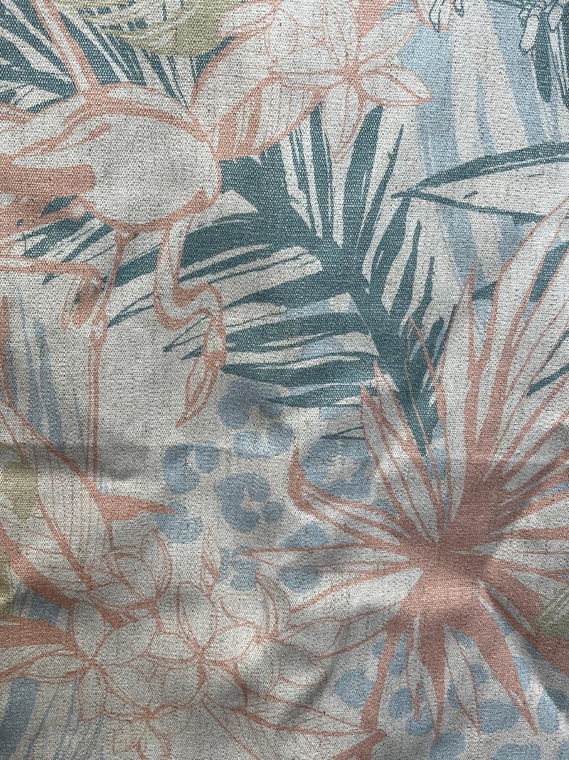 Toucan Coral Indoor/Outdoor Fabric by SunReal