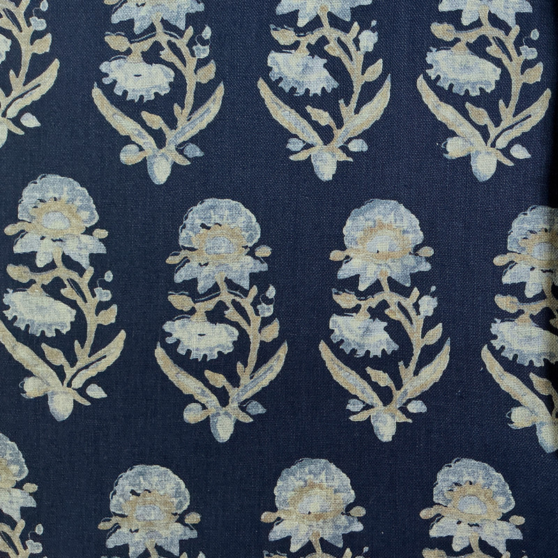 Tonya Floral Midnight Upholstery/Drapery Fabric by Ralph Lauren
