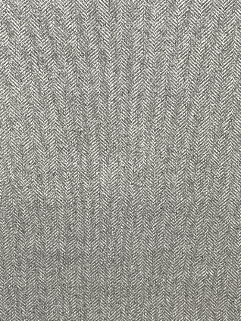 Stoneleigh Herringbone Grey Flannel Upholstery/Drapery Fabric by Ralph Lauren