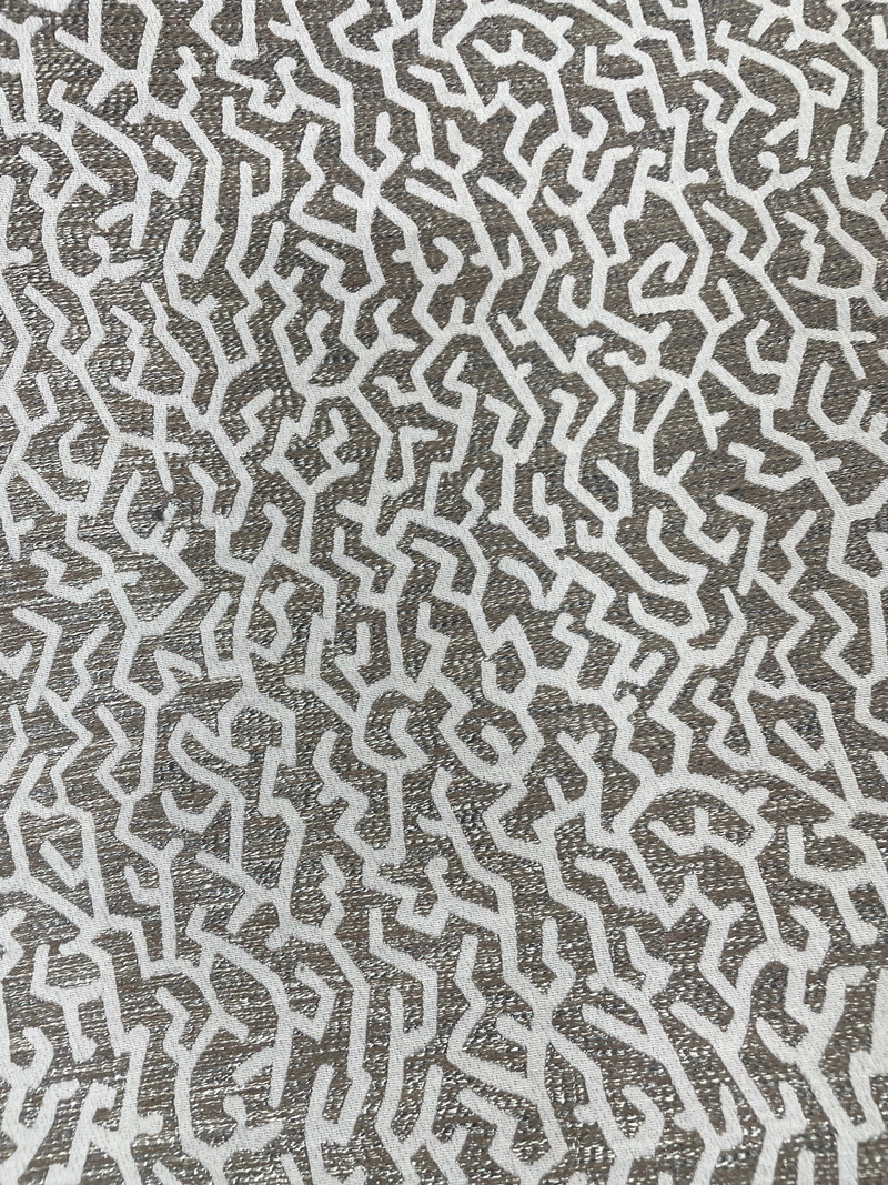 Silver Maze Upholstery Fabric by P. Kaufmann