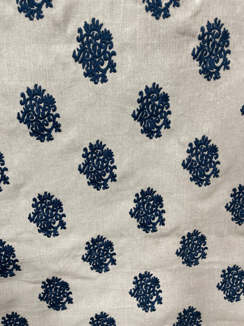 Delphine Embroidery Indigo