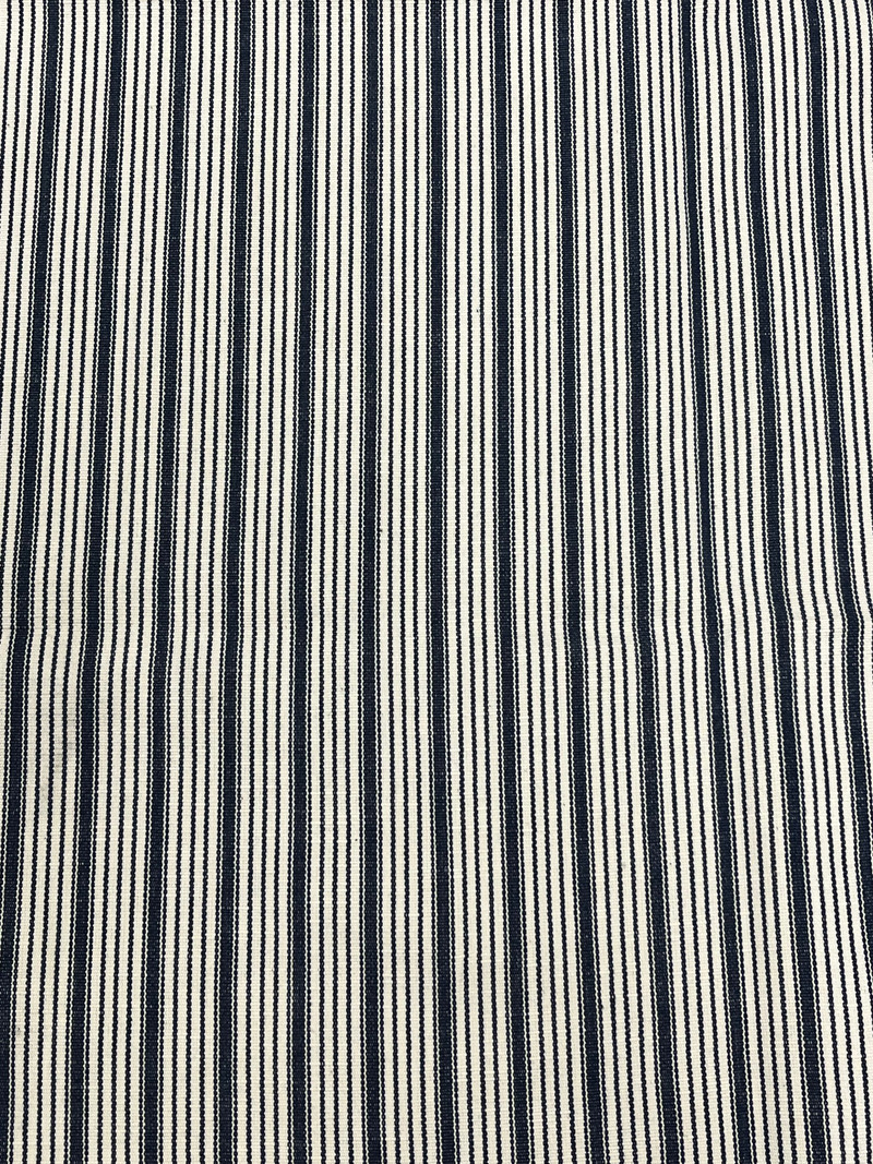 Paltun Stripe Navy Upholstery/Drapery Fabric by P. Kaufmann