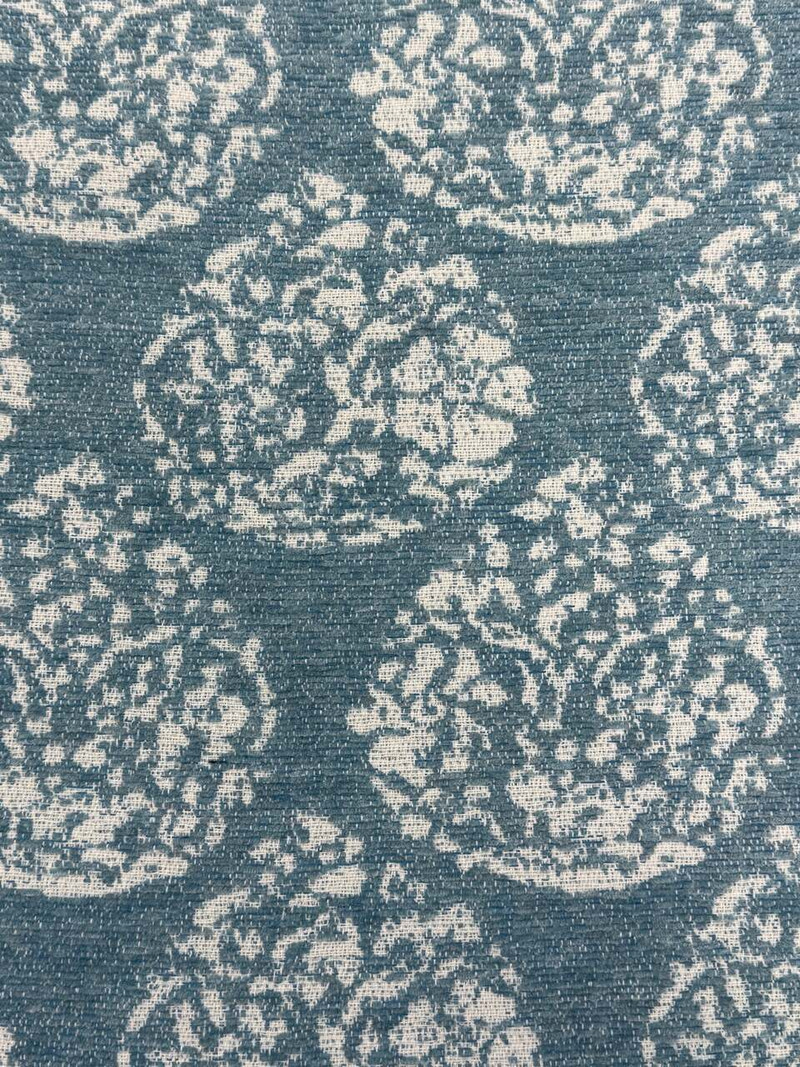 Boheme Paisley Mist Outdoor Fabric by Sunbrella