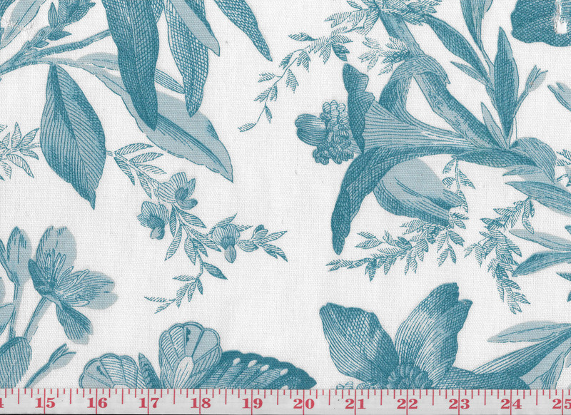 Indigo Bunting CL Spa Drapery Upholstery Fabric by  P Kaufmann