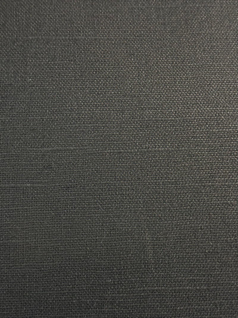 Performance Linen Charcoal Upholstery Fabric by P. Kaufman