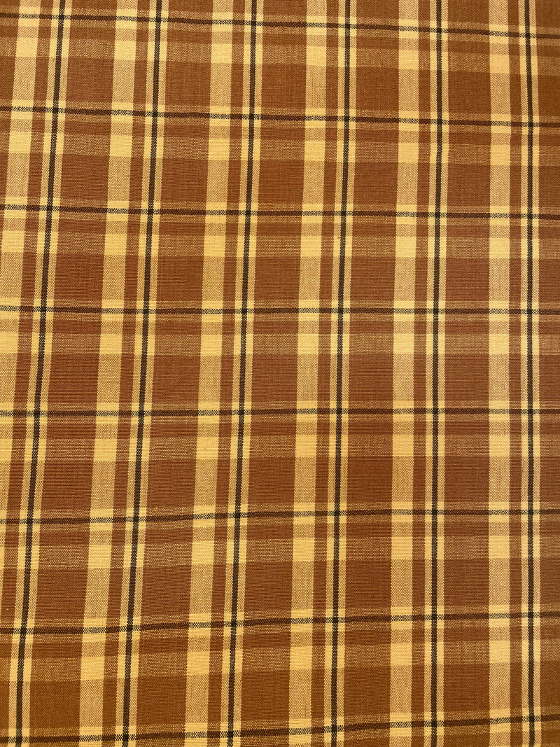 Monega Check Bittersweet Upholstery/Drapery Fabric by Clarence House
