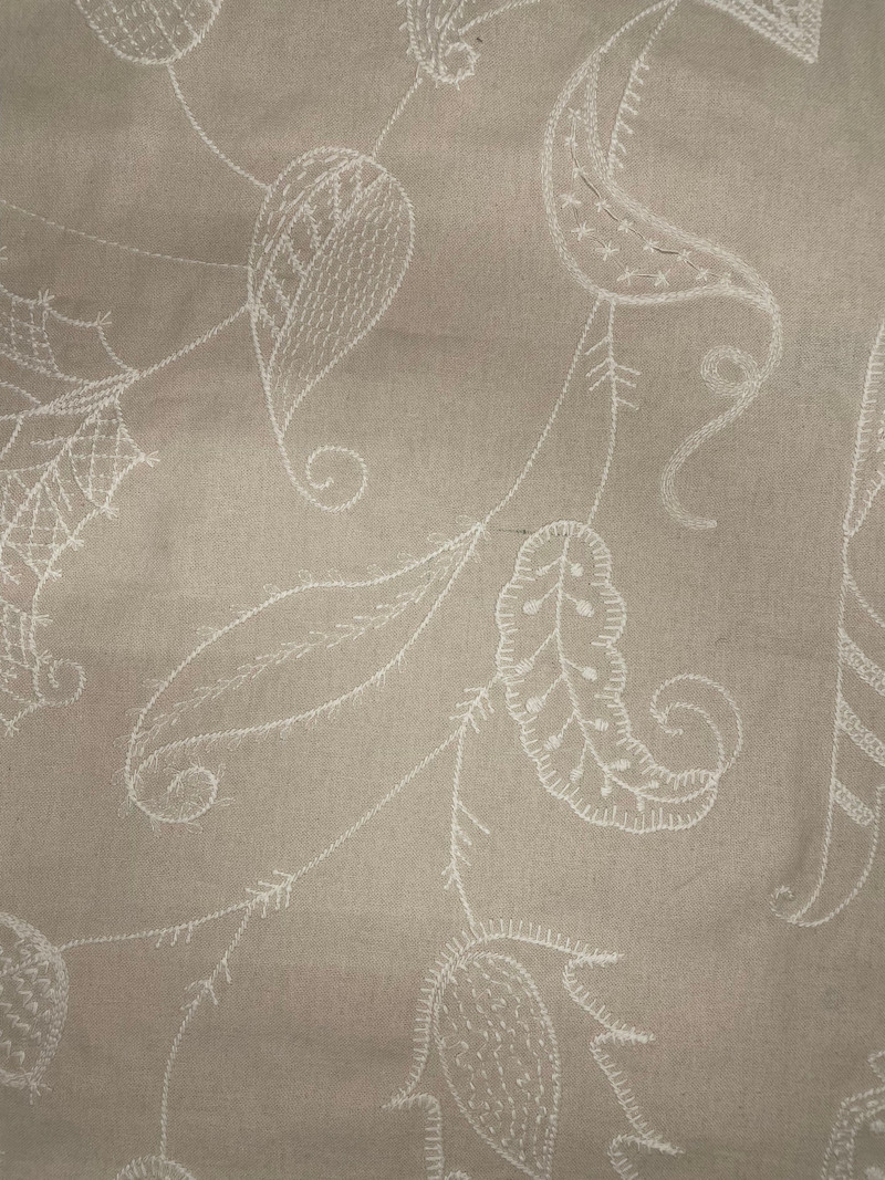 Opal Coast Blanc Drapery Fabric by Ralph Lauren